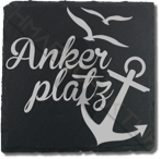 Untersetzer aus Naturschiefer Ankerplatz